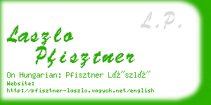 laszlo pfisztner business card